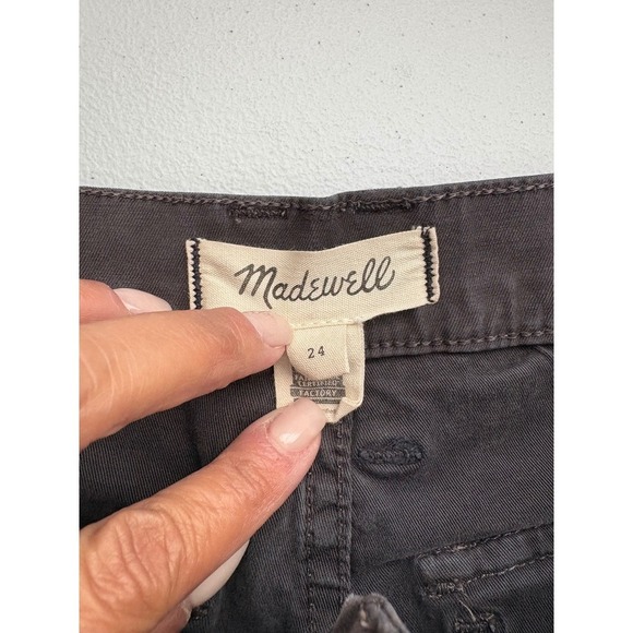 Madewell Utility Fatigue Pants Straight Leg Ankle Casual Gray Size 24 - Picture 2 of 5